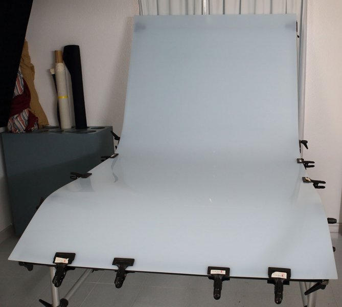 Mesa difusora para bodegones